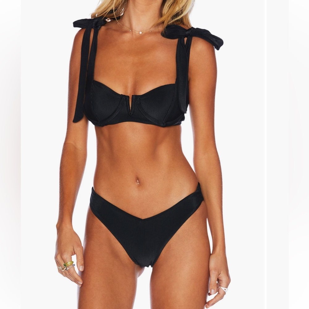 Beach Riot NEW Vanessa High Cut Bikini Bottom